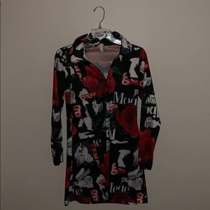 Silky business mini dress